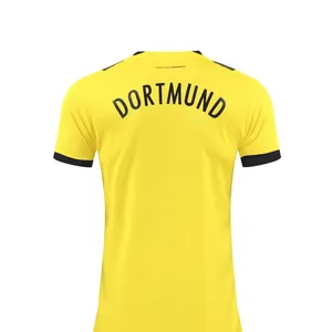 22-23 populer Dortmund rumah dan ukuran Slim Fit kaus sepak bola sejuk Jersey klub pria kaus latihan disesuaikan