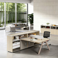 Bureau de travail pour 4 à 6 personnes, mobilier de bureau design moderne, table de bureau pour espace ouvert, bureau modulaire pour immeuble de bureaux