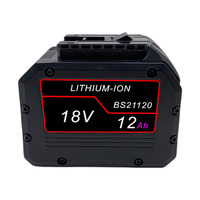 Batterie de remplacement 18V 12.0Ah pour Bosch, batterie d'outil électrique haute performance 21700, compatible avec les perceuses et les meuleuses d'angle Bosch