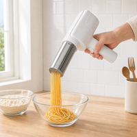 Machine à pâtes sans fil 1500 mAh 40 W avec 6 plaques de cuisson, extrudeuse motorisée à une touche pour pâtes fraîches et spaghetti, idéale pour la cuisine domestique
