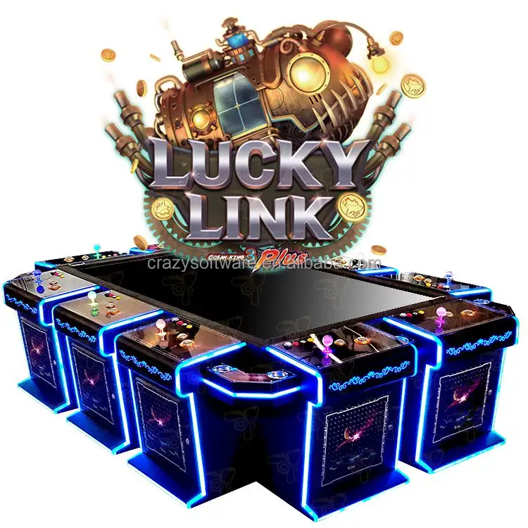 2024 più recente 10 giocatori giochi a gettoni pieghevole gioco di pesce tavolo Ocean King 3 Plus Lucky Link