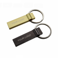 Soporte de anillo Metal USB Flash Drives memoria flash USB 4GB 8GB 16GB 32GB 64GB pendrive personalisables USB memory stick