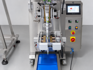 Machine d'emballage verticale compacte et économique à trois soudures latérales pour sachets <span class=keywords><strong>de</strong></span> riz, <span class=keywords><strong>sucre</strong></span>, noix mélangées et granulés - Product Image 2