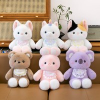 Boneka Kelinci Lompat Elektrik Lucu, Boneka Hewan Plushie Bergerak Custom, Langsung dari Pabrik, Grosir
