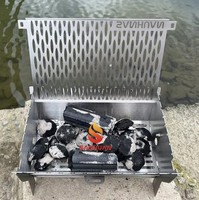 Barbecue à gaz en acier inoxydable, style 2026, portable, pliable, pour le camping en plein air