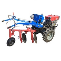 Motoculteur multifonctionnel 10 CV 12 CV à deux roues avec rotoculteur, charrue, semoir et remorque