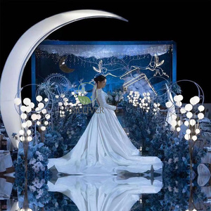 Accesorios de celebración de 1,5 M, galvanoplastia de hierro para carretera, iluminación de escenario de árbol frutal feliz luminosa, luz de escenario para decoración de boda - Product Image 3