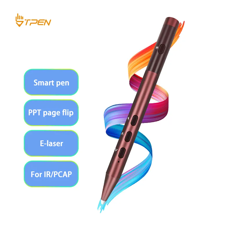 Smart Touch Pen 2.4G Wireless USB PPT Presenter Com Stylus Recarregável Melhor Qualidade Apresentador Remoto para Smart TV Touch Screen