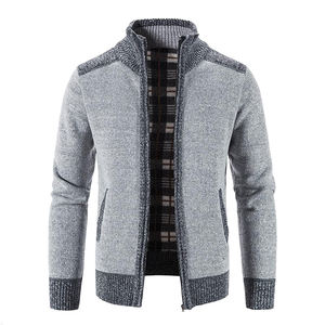 High Quality Custom OEM Breathable Men's <b>Sweaters</b> <b>Long</b> Sleeves Wool <b>Sweater</b> Custom Knitted <b>Cardigan</b> Zipper Men's <b>Sweater</b> - Product Image 3