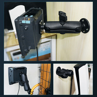 Soportes de TV de 360 grados VESA 100x100 adaptador de Monitor 2,25 ''bola cuadrada coche camión montado soporte de ordenador Monitor brazo Vesa para Ram