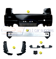 2008-2018 EX Upgrade X Style Body Kit Plastic Lancer Evo Parachoques trasero con artículos de nueva condición Clips incluidos