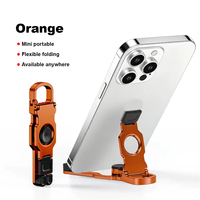 Soporte Creativo para Teléfono con Forma de Spinner, Plegable, Portátil, de Aleación de Zinc, Universal, para Escritorio, Viajes y Uso en Exteriores