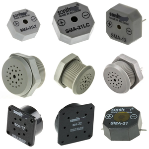 SMAT-21-P10 áp điện áp 90dB, cài đặt qua lỗ, ổ đĩa ngoài, tối đa 5kHz, 21x21x9.5mm - Product Image 5