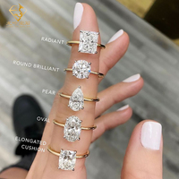 Ensemble de bijoux de luxe pour fiançailles et mariage, bague, boucles d'oreilles, collier en diamant cultivé en laboratoire 10K/14K/18K, certificat IGI, bijoux fins en diamant