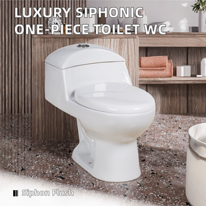 WC monobloc en céramique à <span class=keywords><strong>siphon</strong></span>, standard d'exportation, sanitaire moderne, avec <span class=keywords><strong>siphon</strong></span> en S de 300 mm pour salle de bain - Product Image 2