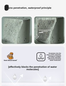 WP1323 Penetrating Nano <strong>Sealer</strong> <strong>Waterproof</strong>, Damp Proof &amp; Anti-Efflorescence for Concrete, Tile, Brick, Wall, Roof - Product Image 3
