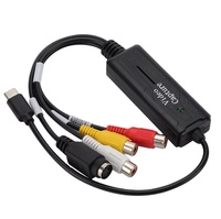 Convertidor de 1 Canal AV NTSC PAL RCA a USB C, Tarjeta Capturadora de Video, Adaptador para Teléfono Móvil/PC