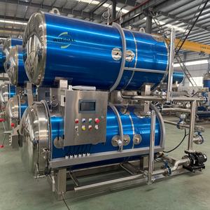 Autoclave rotatif à immersion horizontale à double cuve pour la stérilisation des aliments en conserve - Product Image 1