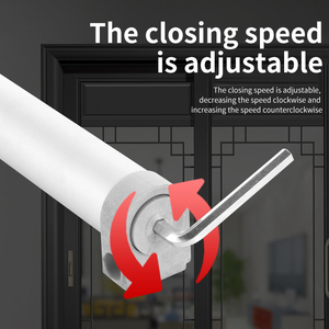 Thủy lực tự động cửa trượt đệm hợp kim nhôm gỗ cửa sổ cửa màn hình khí nén hộ gia đình cửa thủy lực gần hơn - Product Image 4