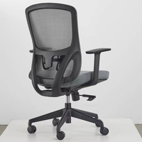 Chaise de bureau Economy Plus avec maille durable et cadre en acier, chaise ergonomique économique pour startups et SOHO