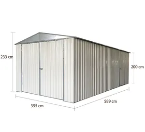 G1119-H200-2HP-H Gable Roof Portable Car Garage Easily Assembled Garage Metal Buildings Metal Garage Building Kit