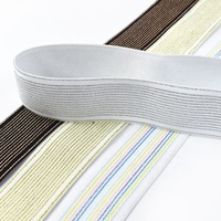 Deepeel EB079 40mm DIY Matériel de couture fait à la main Bande élastique rayée de couleur clinquant pour vêtements Textiles de maison Sacs et chaussures
