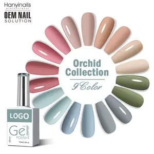 Hanyinails Special Offer Gel Polish Color Solid And Cream New Orchid Series Gel Polish Set 15ML