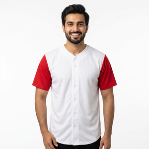 เสื้อเบสบอลสำหรับผู้ใหญ่เสื้อกีฬาแบบระบายอากาศใส่สบาย - Product Image 1
