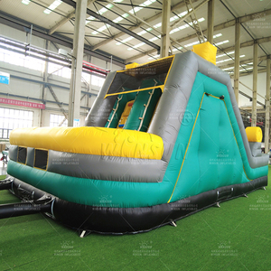 Parcours d'obstacles gonflable commercial WINSUN avec toboggan et tunnel pour enfants, idéal pour les événements extérieurs et les locations de fêtes dans les jardins. - Product Image 3