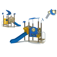 Glissières extérieures de terrain de jeu de matériel de conseil du PE du fabricant de la Chine pour des enfants pour le parc