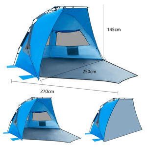 Tente de plage pliable automatique E-RIKE avec protection UV, personnalisable, pour l'été, abri de plage extérieur - Product Image 2