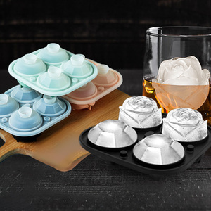Moule à glaçons réutilisable en silicone de qualité alimentaire personnalisé en forme de rose avec boîte de rangement pour la maison - Product Image 2