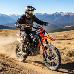 Motocicleta Todoterreno Cemoto 72v 36ah con Frenos de Disco Hidráulicos Delanteros y Traseros, Neumáticos Anchos para Montaña, para Adultos, Modelo Cem-aeb44 72v E a - Product Image 2
