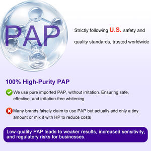 Bandes de blanchiment des dents sans toxine du fabricant Luxsmile marque privée blanc Pap violet sans peroxyde - Product Image 3