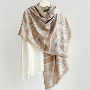Écharpe longue légère et élégante en polyester pour femme, châ<span class=keywords><strong>le</strong></span> de voyage <span class=keywords><strong>d</strong></span>'été, accessoires de plage, cape de voyage, élégante pour mariage et festival - Product Image 2