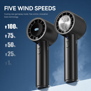 Groothandel op maat gemaakte draagbare airco mini-ventilator turbo handventilator draagbaar bedienbaar voor buitengebruik plastic handventilator - Product Image 2