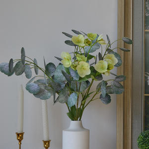 Injoy IJ048 Ramo de Rosas Artificiales de Seda de 15 Cabezas - Decoración Moderna Hecha a Mano para el Hogar y Bodas - Product Image 6