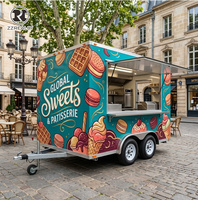 Camion de restauration de qualité restaurant pour glaces et gelatos frais, certifié VIN, chariot à desserts