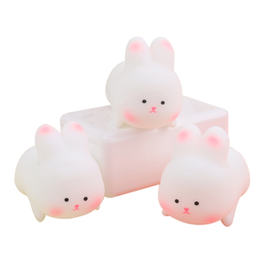 Đồ chơi căng thẳng thỏ Đồ chơi bóp căng thẳng Thỏ màu hồng vui nhộn chống lo âu - Product Image 1