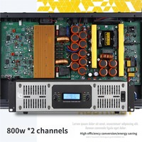 Amplificateur de puissance numérique pour la maison et la scène, double usage, 2 canaux, qualité sonore Hifi sans perte, métal