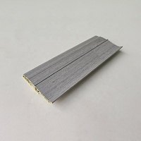 Plinthes de sol en PVC de 7 cm de l'usine de Foshan, profilés de plinthe, accessoires de revêtement de sol avec bande de recouvrement pour clous