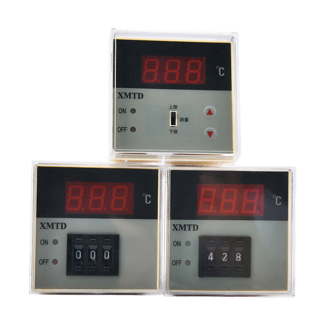 Xmtd Plastic Digital Display 220V Temperature Controller Adjustable Switch Mechanical Knob Dial IP55 KE Type Upper/Lower Limit