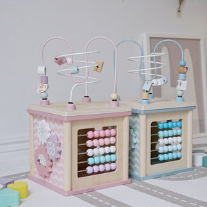 <span class=keywords><strong>Cubo</strong></span> de <span class=keywords><strong>Actividades</strong></span> de <span class=keywords><strong>Madera</strong></span> Nunukids, Aprendizaje Montessori, Sensorial para Bebés, Interactivo, Regalo de Cumpleaños, Juguetes para Bebés - Product Image 4