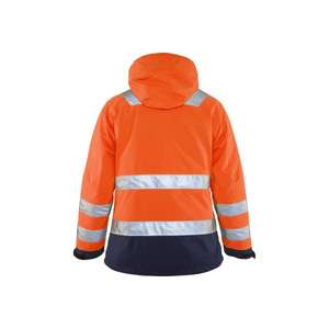 BLAKLADER - 487219875389M Women's <b>Hi</b>-<b>Vis</b> Winter <b>Jacket</b> <b>Orange</b>/Navy blue - EAN 7330509503539 <b>HI</b>-<b>VIS</b> WORKWEAR - Product Image 2
