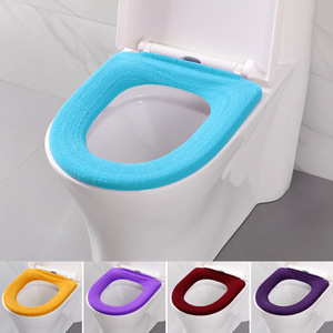 O-Shaped Toilet Seat Cover Flannel Universal Warmth For Autumn Winter Use - Product Image 5