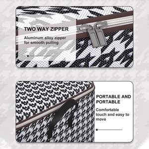 ถุงเก็บของขนาดใหญ่พร้อมหูหิ้วแข็งแรง ผ้าหนา สำหรับเก็บผ้าห่ม เสื้อผ้าในห้องนอน - Product Image 4