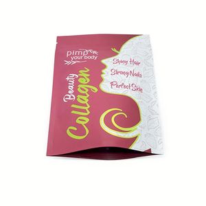 Pochette Doypack Personnalisée en Aluminium et Plastique, Anti-Lumière, avec Fermeture Zip Refermable pour Soins de la Peau et Collagène - Product Image 3