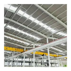 7000 sqm steel structure warehouse steel frame building light weight insulation 75mm fiberglass