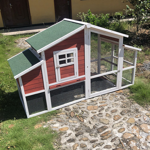 SDC038-01 Red <b>Extra</b> <b>Large</b> Solid Outdoor Wooden Chicken Coop Pet House Eco-Friendly <b>Print</b> All Seasons Indoor Use - Product Image 6