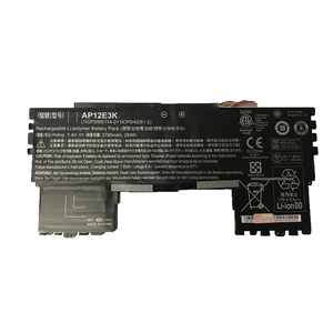 에이서 바램 S7 S7-191 울트라 북 (11 인치) 시리즈 노트북을위한 새로운 정품 정품 <span class=keywords><strong>AP12E3K</strong></span> 7.4V 28Wh 노트북 배터리 - Product Image 2